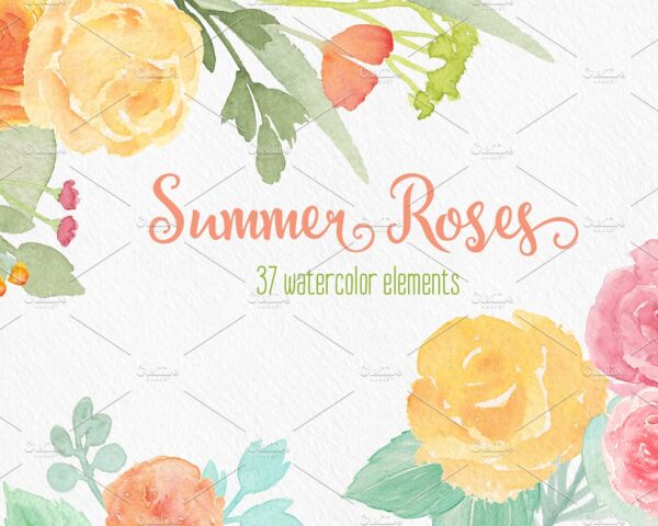 Joyful colors i this Summer Roses collection